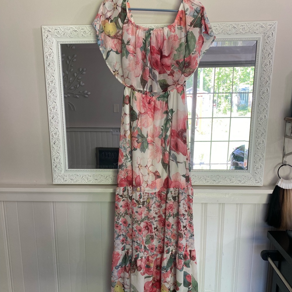 Vici off the shoulder dress.
